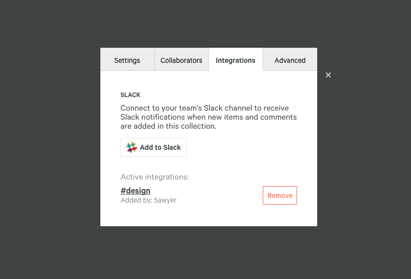 add-to-slack-settings